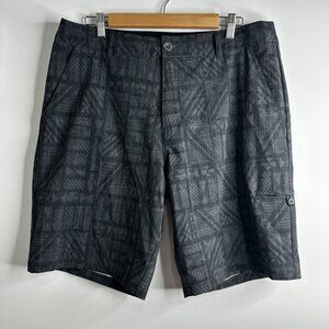 Crazy Shirts Expedition‎ Shorts Mens 34 Cargo Performance Stretch Pattern